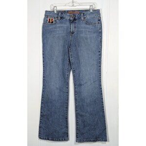NFL Blue and Orange Boot Cut Jeans Classic Style